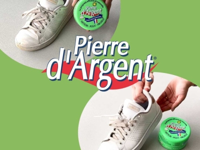 Des baskets comme neuves grâce à la Pierre d'Argent® !